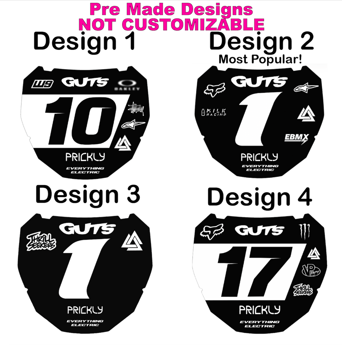 Front Number Plate Decal – Everything Electric