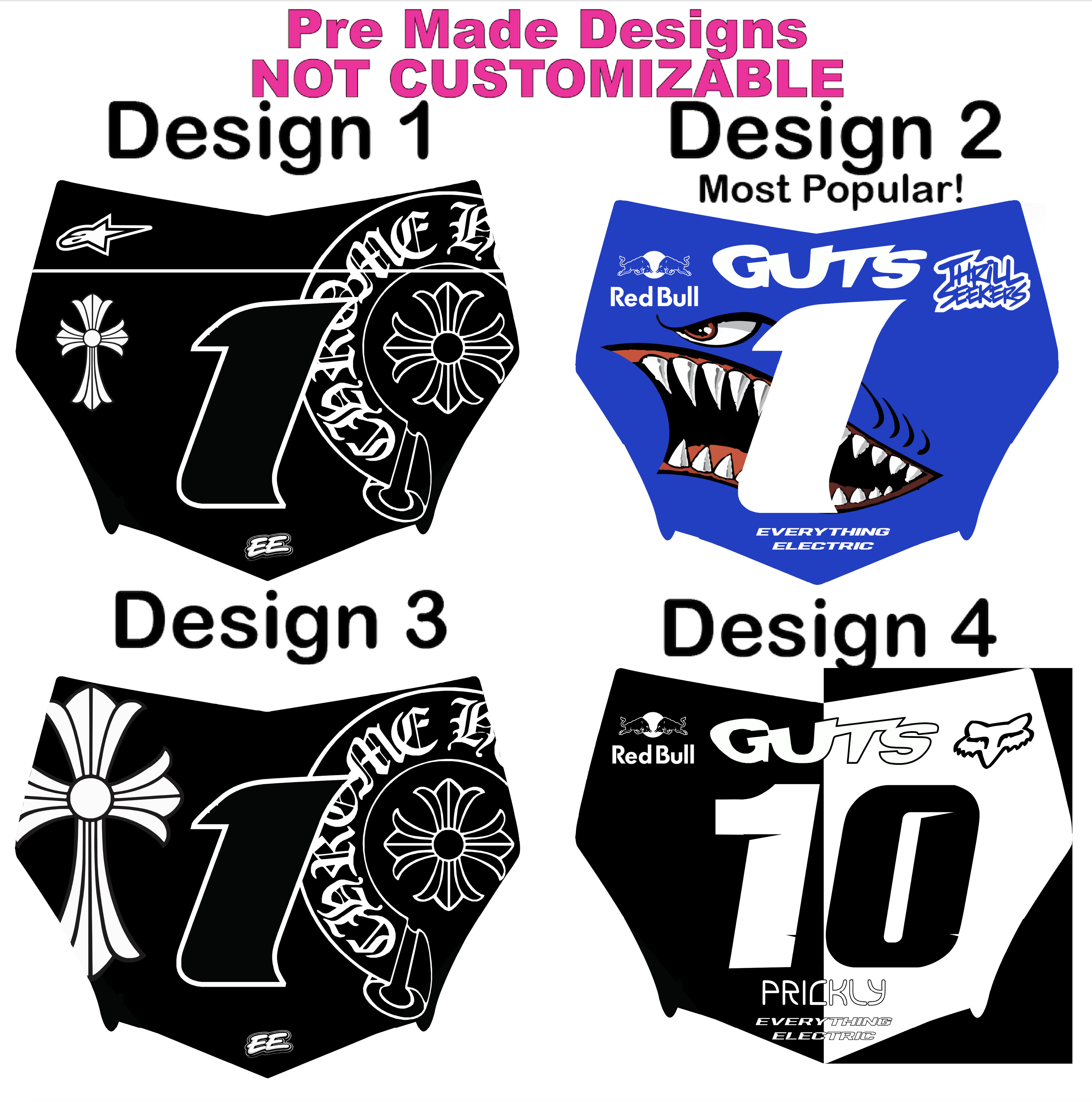 Plate and Decal V2 Designs